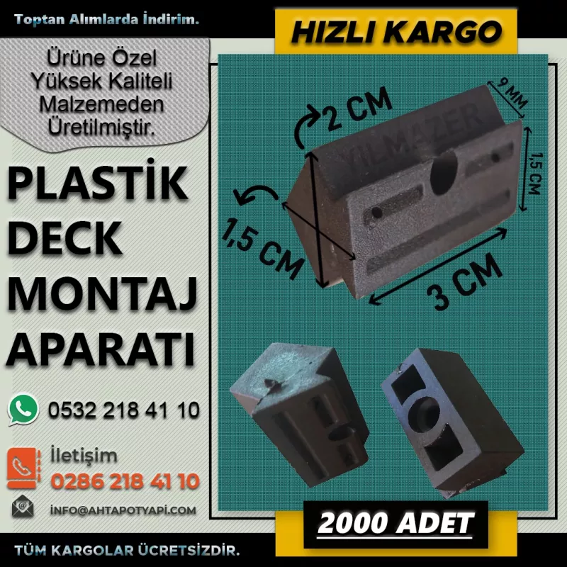 Plastik Deck Klips (2.000 Adet) - Plastik Deck Klips